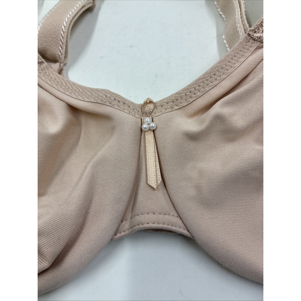 WACOAL Body Suede Size 32C Beige Nude Unlined Pearls Underwire Bra Style: 85813 - Picture 2 of 16